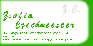 zsofia czechmeister business card